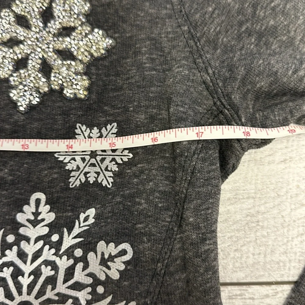 Style&co Womens Sweater Snowflakes Long Sleeve - Picture 7 of 8